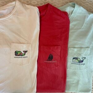 Vineyard Vines - 3 Mens Short Sleeve T-shirts - XXL